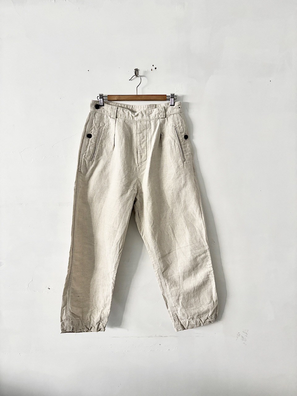 【美品】OUTIL（ウティ）PANTALON LIMOGES コットンヘンプ 