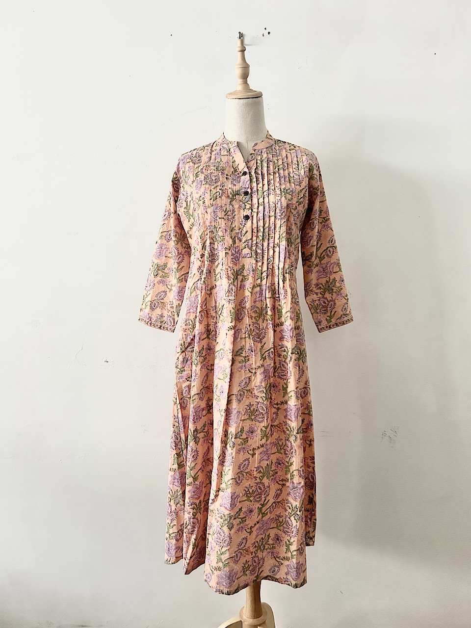 【美品】AINA 花柄 プリーツ ワンピース