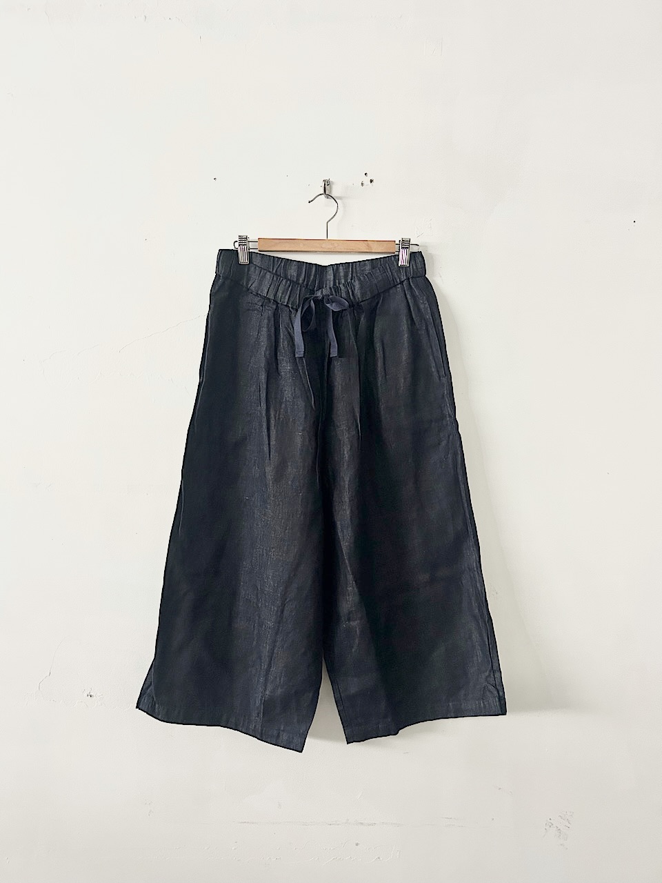 【美品】Gauze# コットンリネン ワイド サルエル パンツ