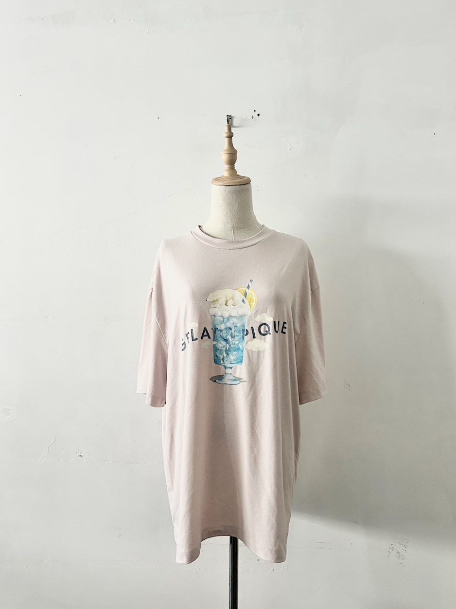 GELATO PIQUE シロクマ ソーダ プリント Tシャツ