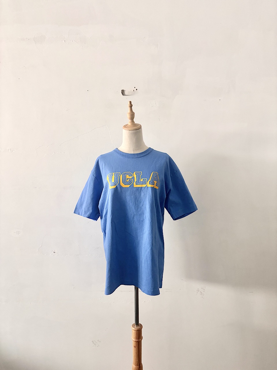 【美品】Champion チャンピオン T1011 UCLA Tシャツ Lサイズ USA製 水色