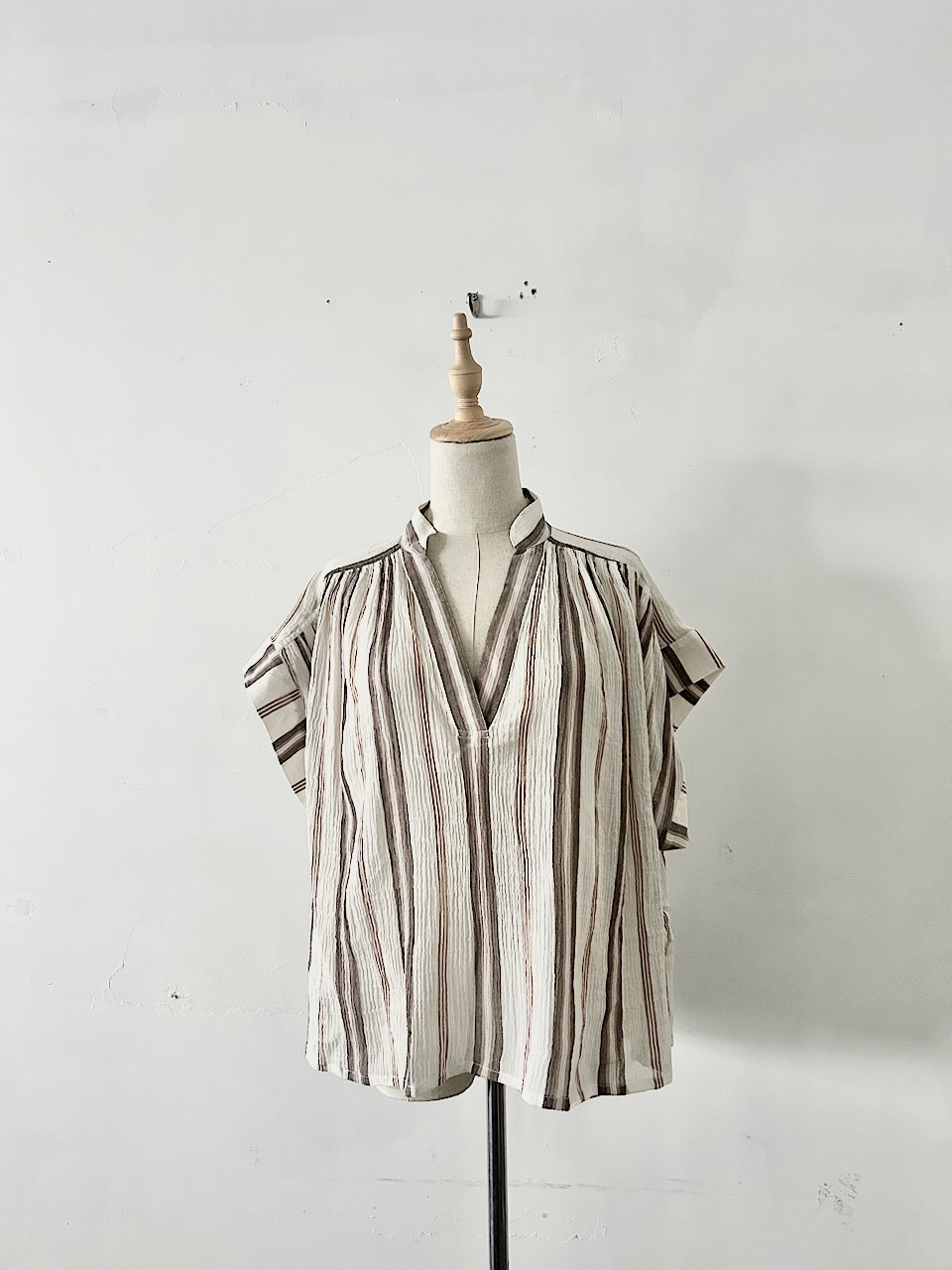【未使用】VANESSA BRUNO Cory Striped Blouse
