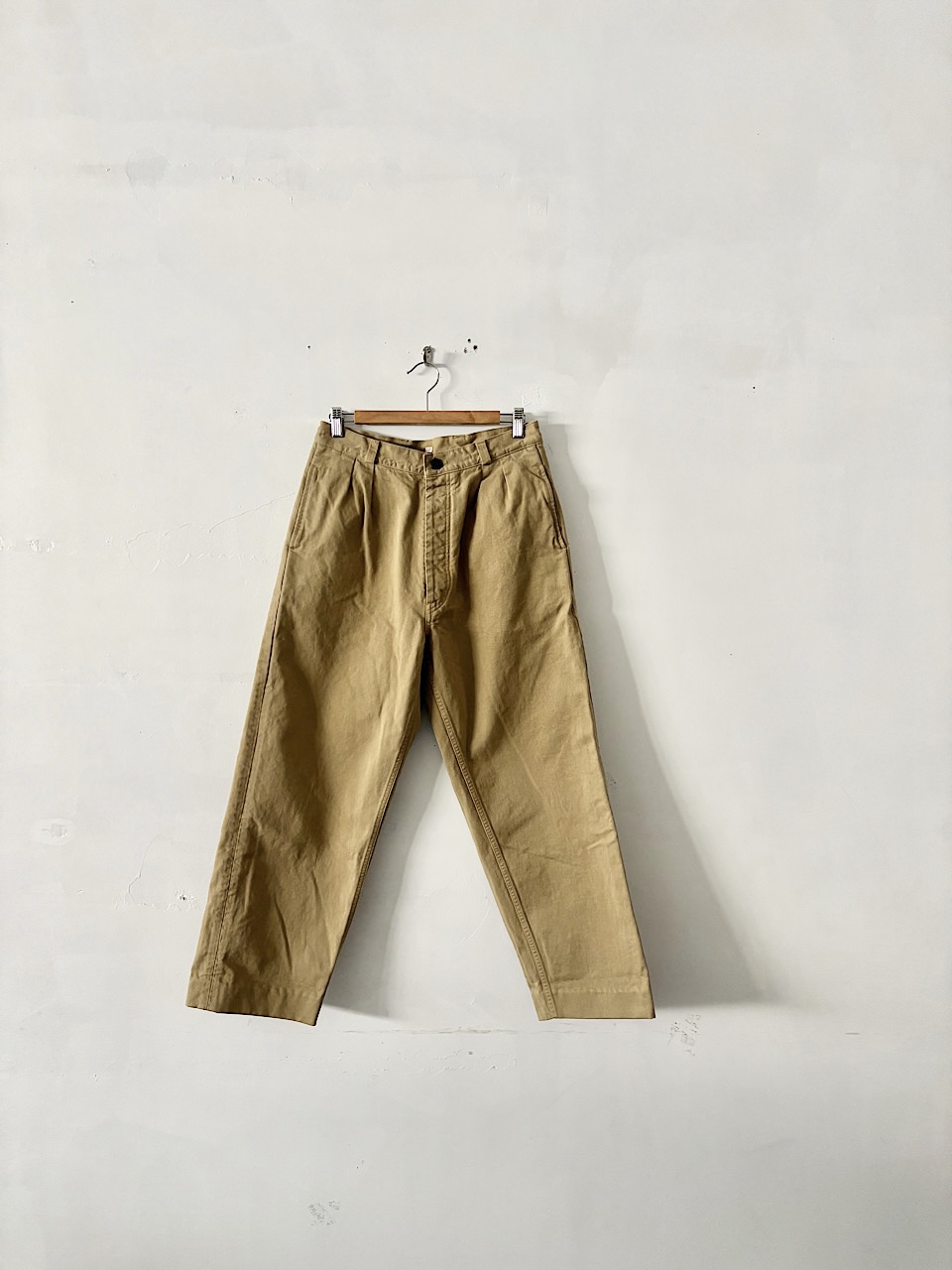 【美品】OUTIL ウティ コットン パンツ キャメル 0