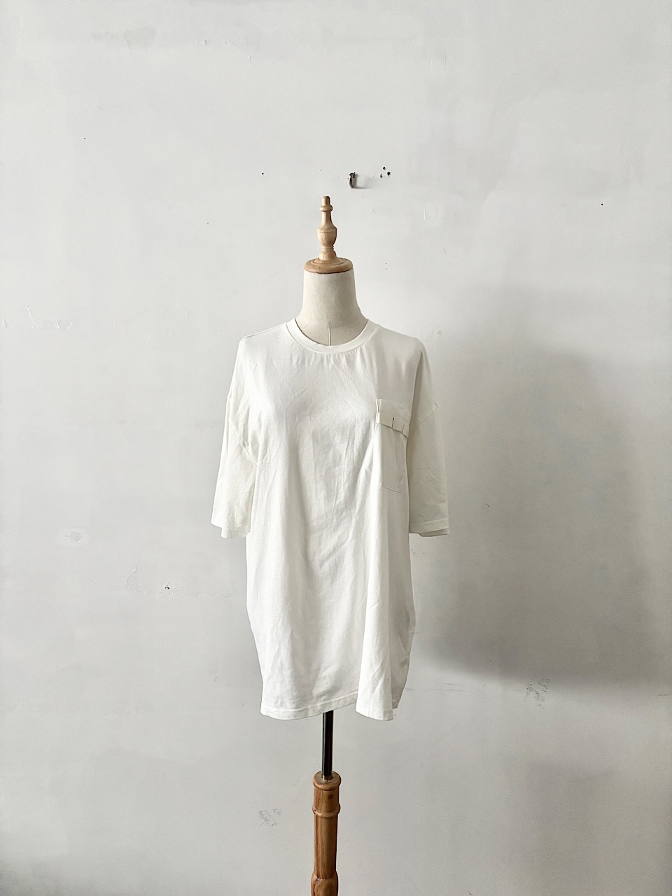 GRAMICCI  ホワイト Tシャツ ポケット付き コットン100% レディース Mサイズ