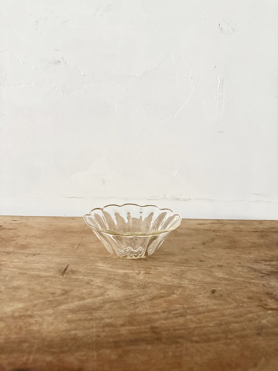 【美品】倉敷ガラス モール小鉢 ガラス鉢 レトロ デザート鉢 幅13.5cm　2