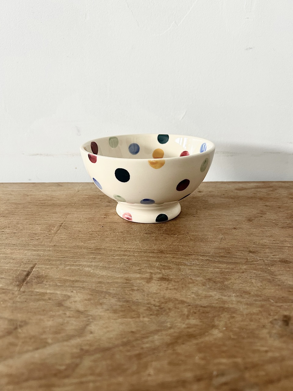【美品】Emma Bridgewater ドット柄 カフェオレ ボウル　②