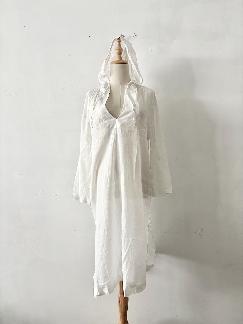 JOURNAL STANDARD relume　フード付きワンピース 白 麻混 F