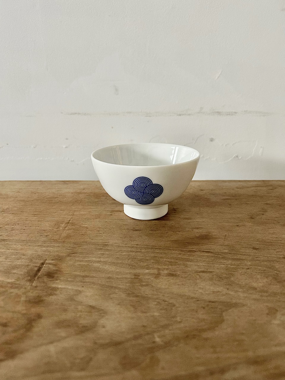 【美品】柳宗理 ヤマツ 出石磁器 雲紋 お茶碗 白磁 染付