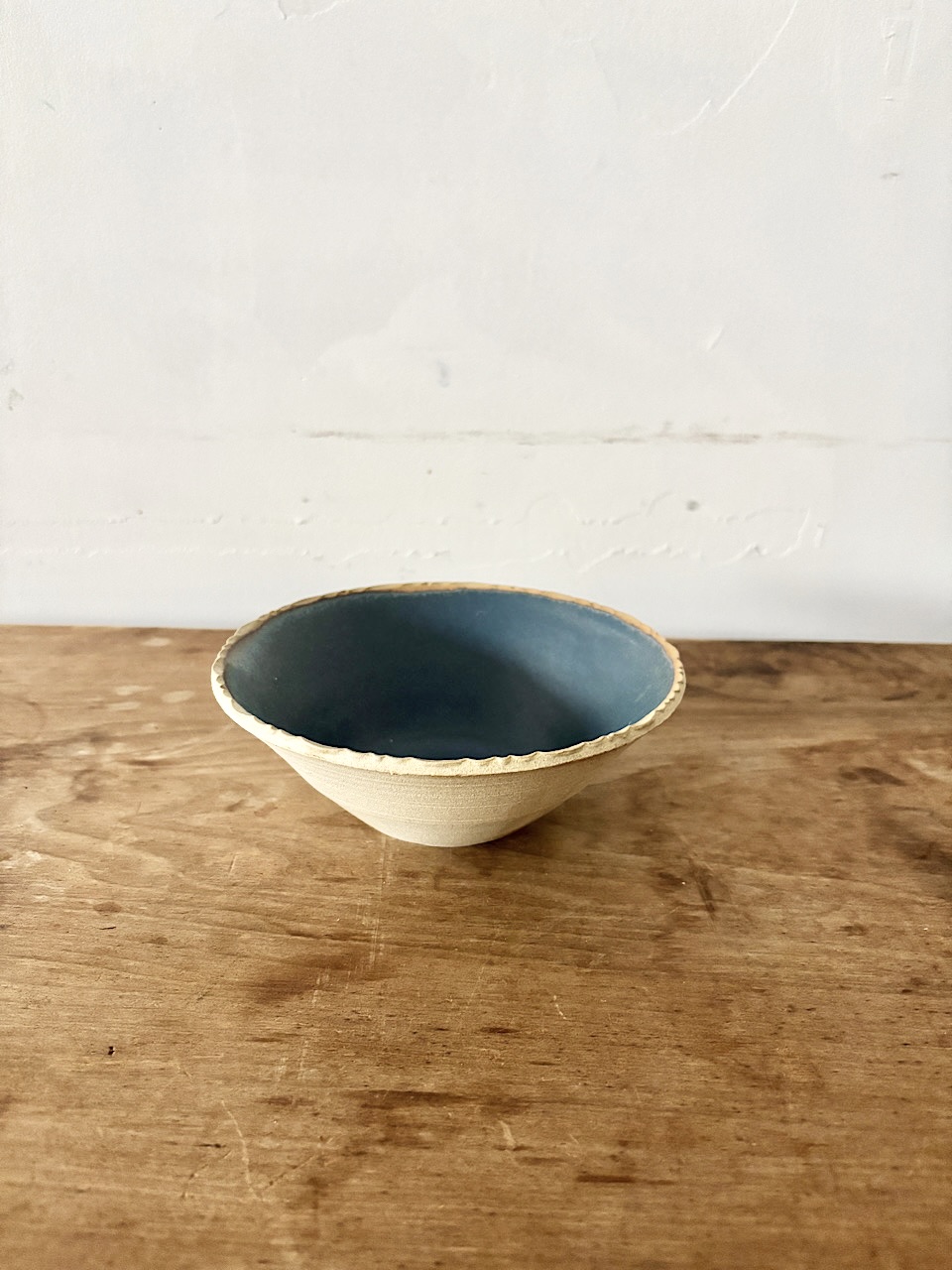 【美品】安部太一 器 ボウル 鉢 青 ブルー 作家物 陶器