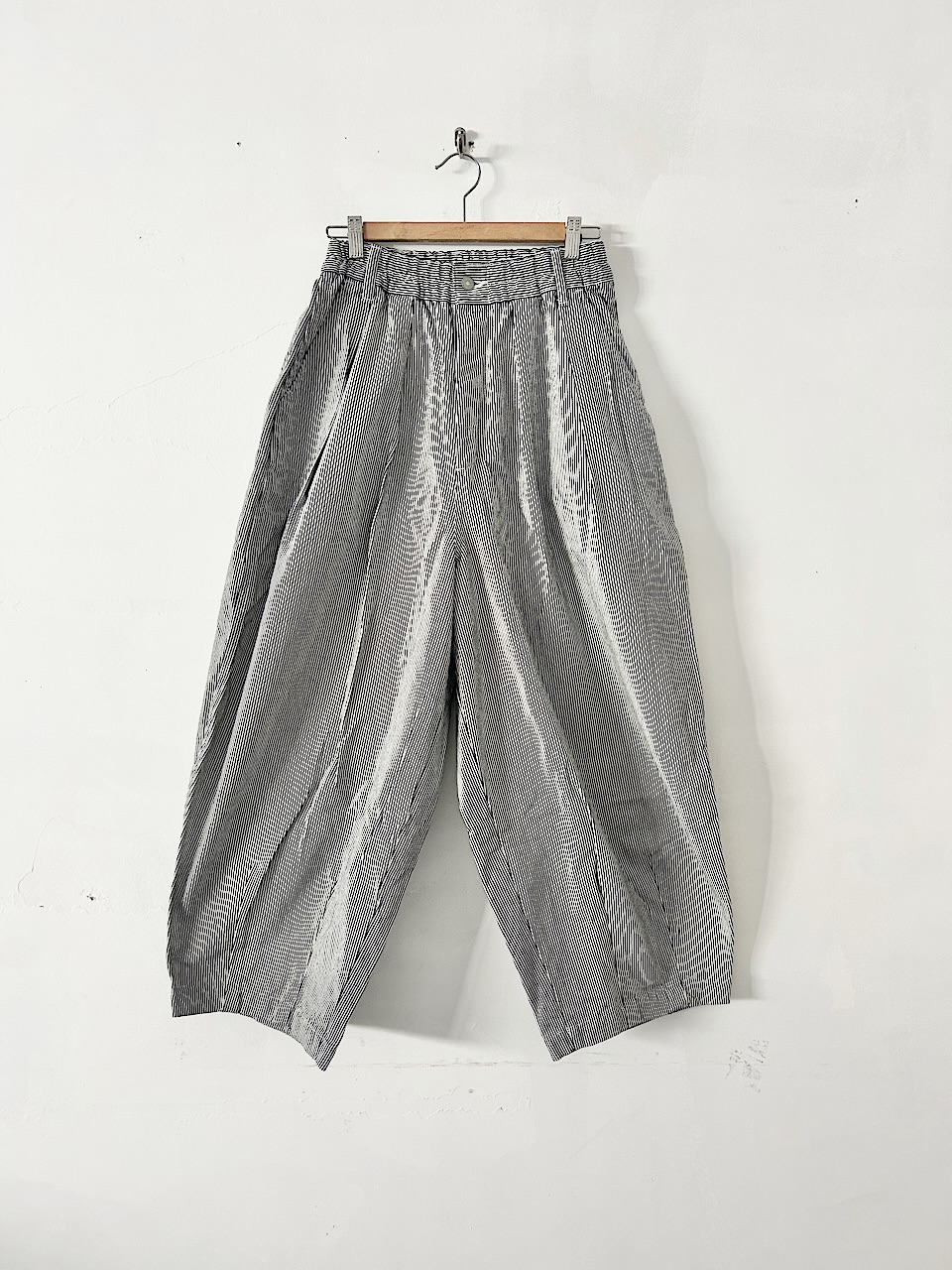 【美品】HARVESTY サーカスパンツ インディゴ・ホワイト