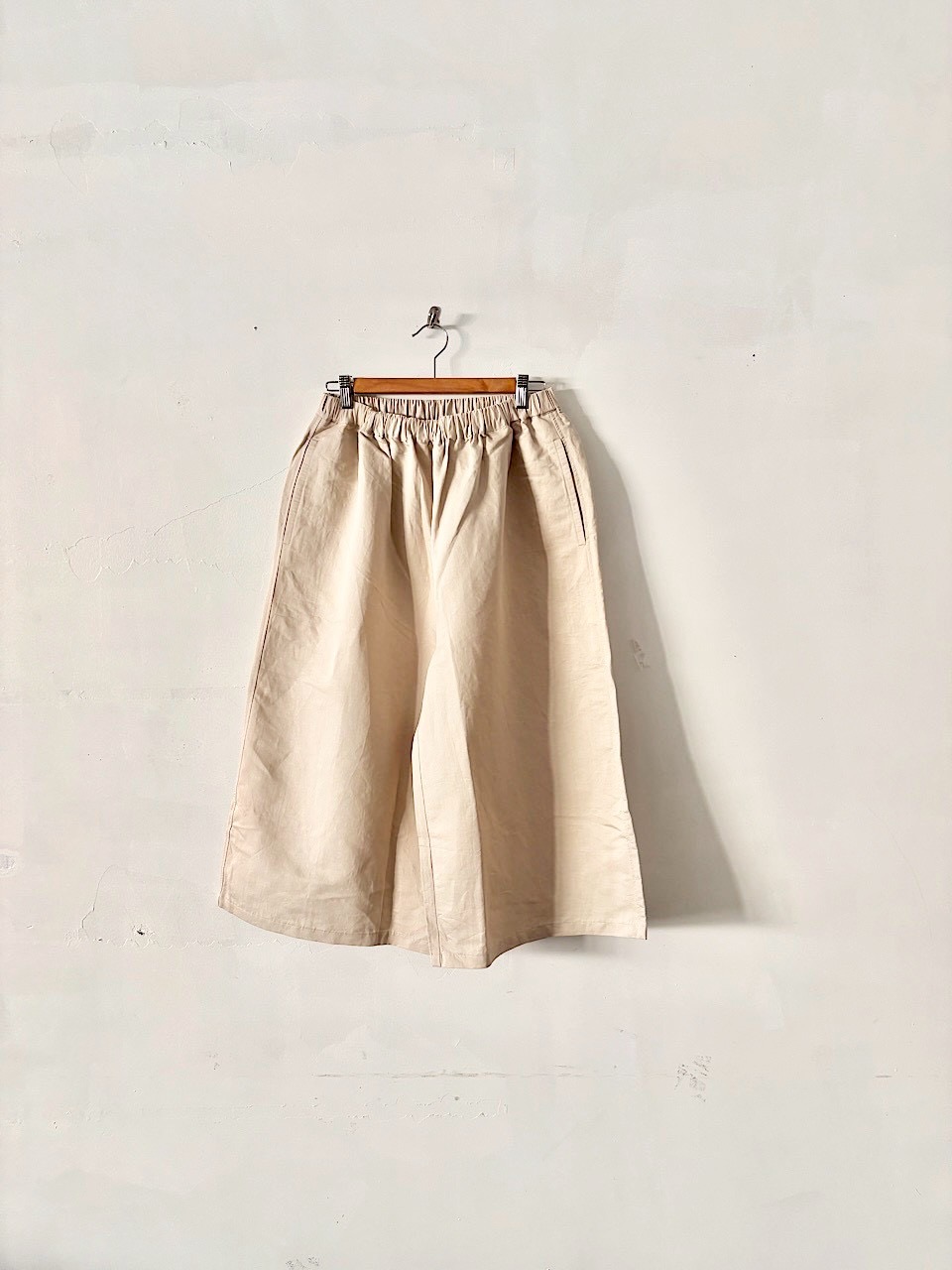 【美品】Maison de soil  リネンコットンイージーワイドパンツ