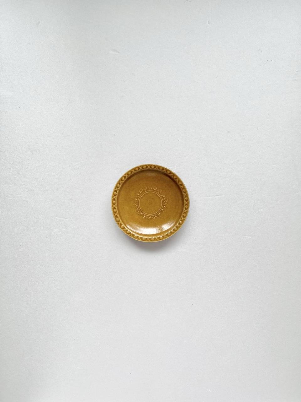 【美品】大井寛史　3寸皿　茶