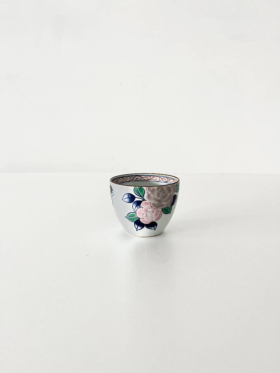 【美品】たなかふみえ　湯呑　蕎麦猪口　椿　1