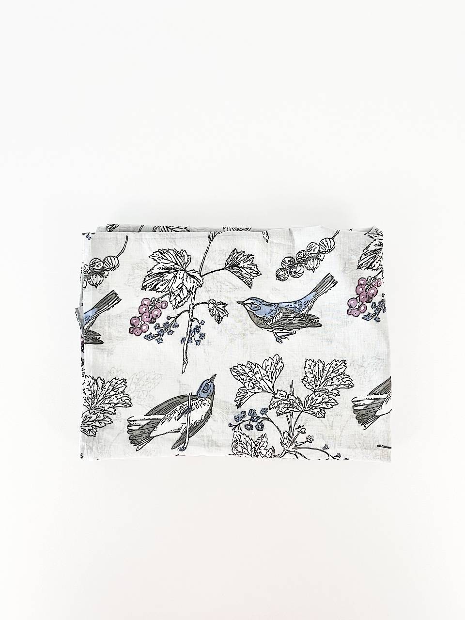 【美品】Bergamot　Friendshill　花　鳥　カーテン　180・110