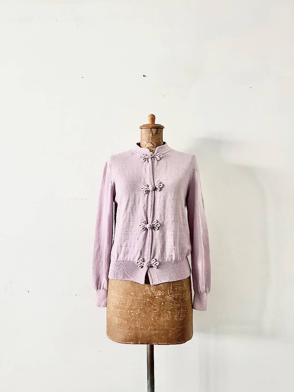 【美品】I AM I IN FACT...　チャイナニットカーディガン　フリーサイズ