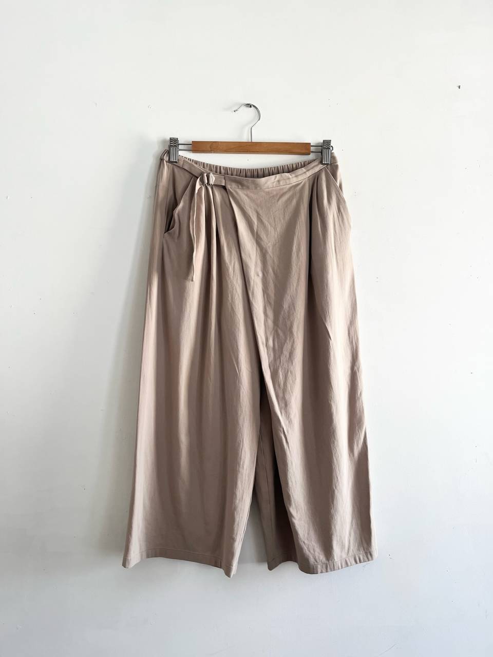 evameva　cotton double wrap pants 　ベージュ　E2011026
