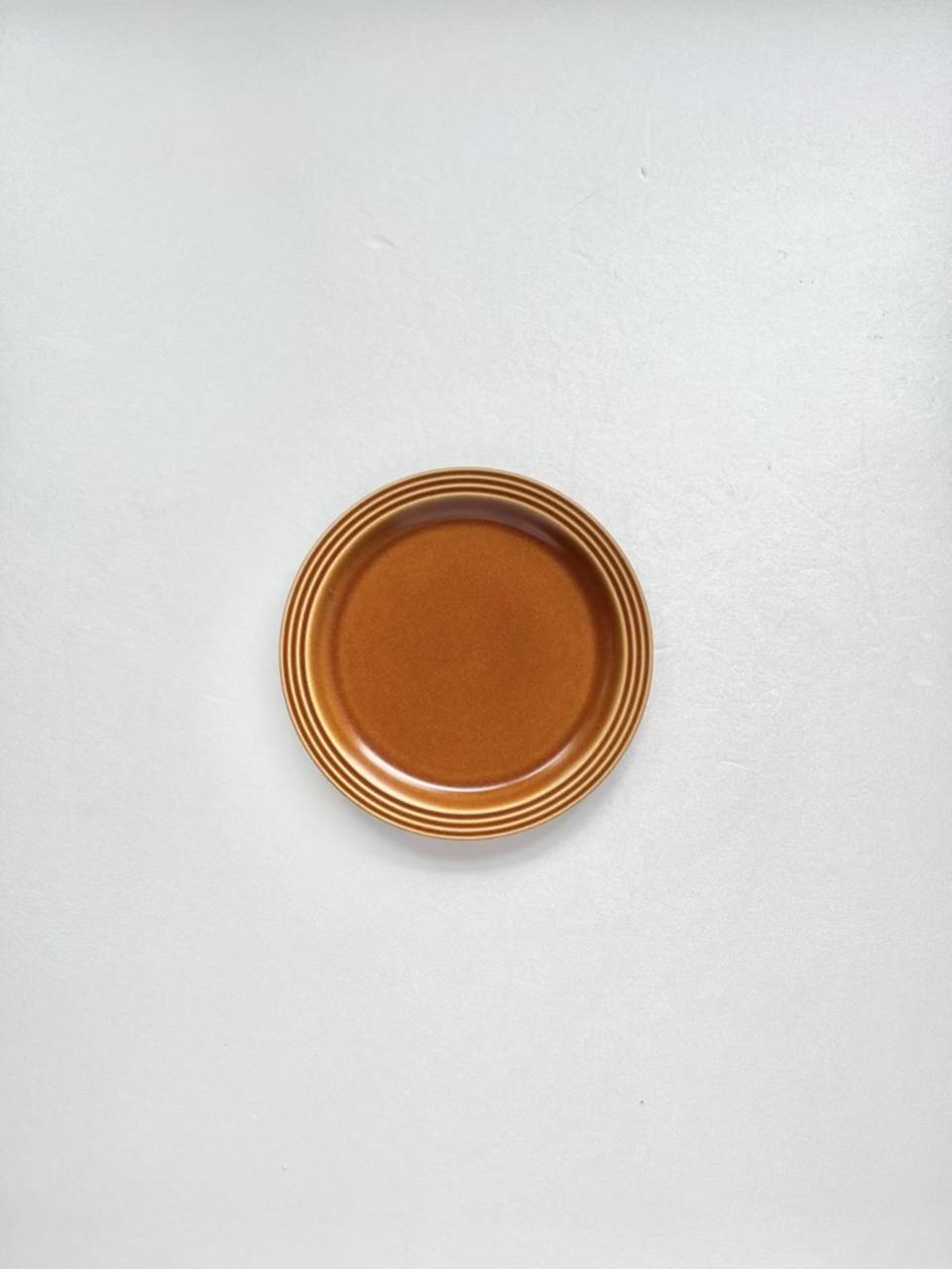 【英ヴィンテージ】HORNSEA　SAFFRON　17cm皿　プレート　ケーキ皿