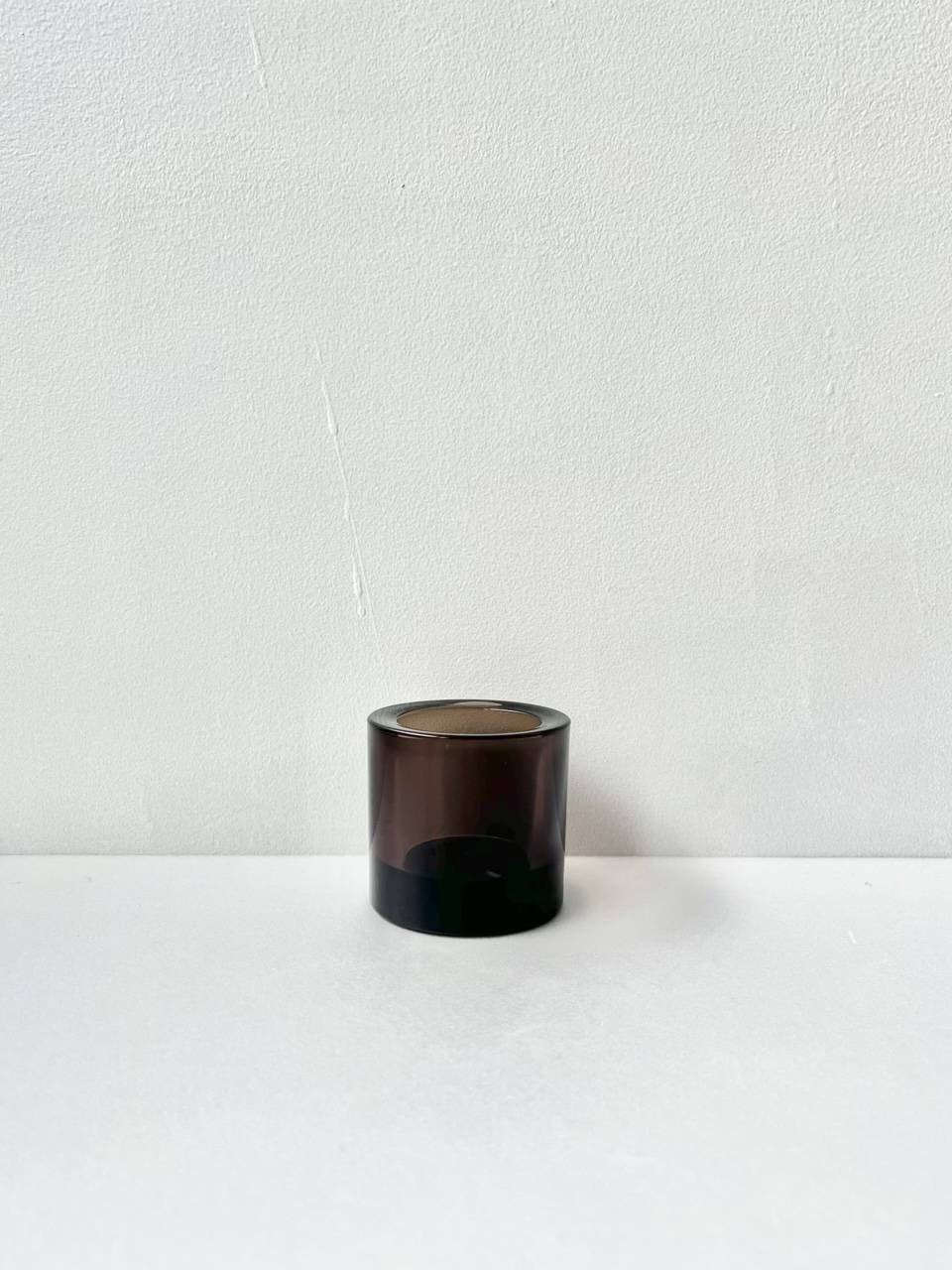 【美品】iittala・marimekko キャンドルホルダー KIVI　brown