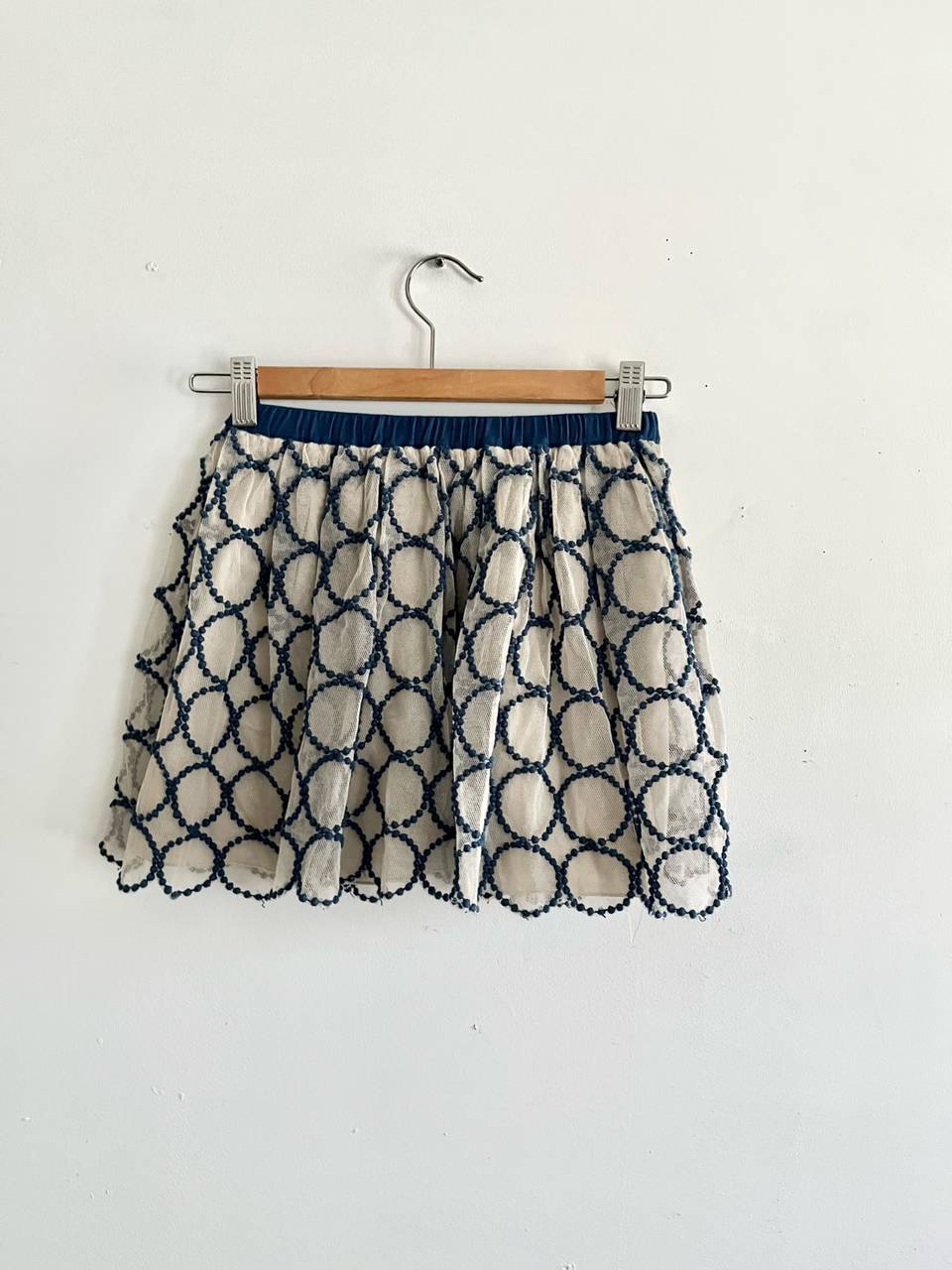 【美品】mina perhonen　KIDS　tambourine　刺繍チュールスカート　110