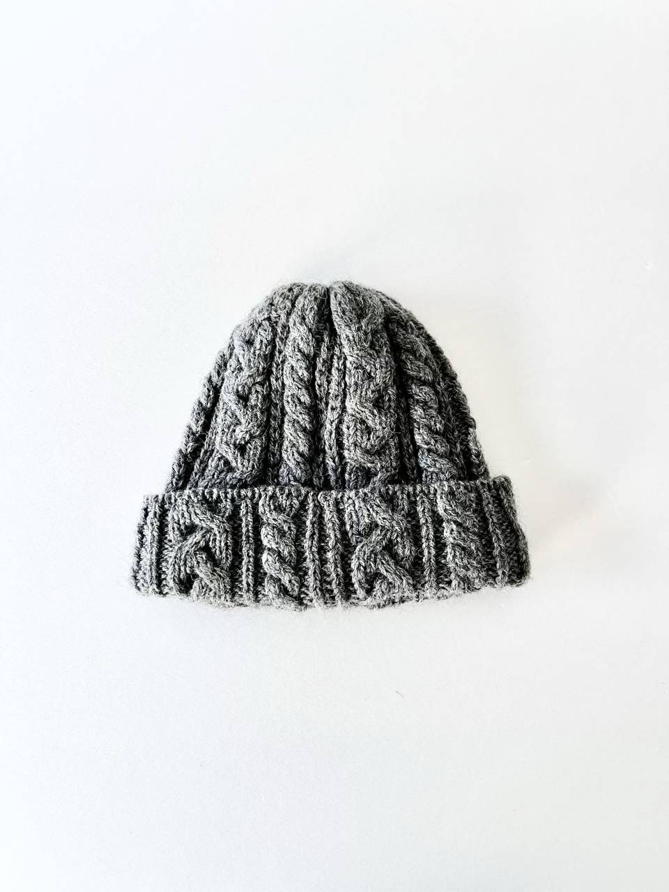 HIGHLAND 2000　ニット帽　British Wool  Cable Bobcap