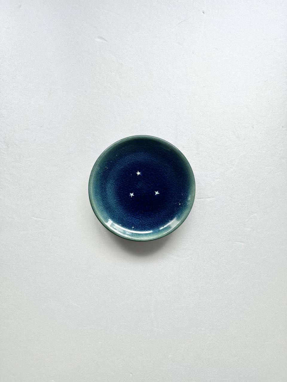【美品】秋元ナナ　やちむん　4寸皿　きら星工房