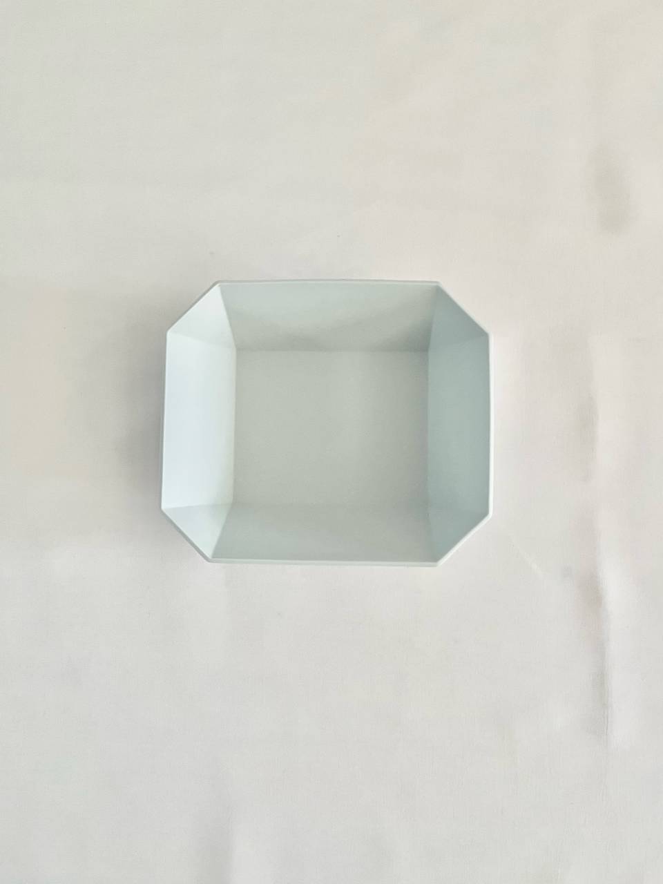 【美品】1616　arita japan TY Square Bowl 　Plain Gray　１