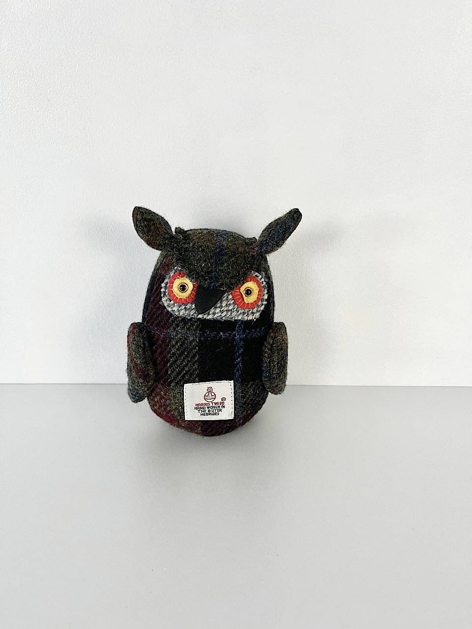 【美品】HARRIS TWEED　フクロウ　ぬいぐるみ 