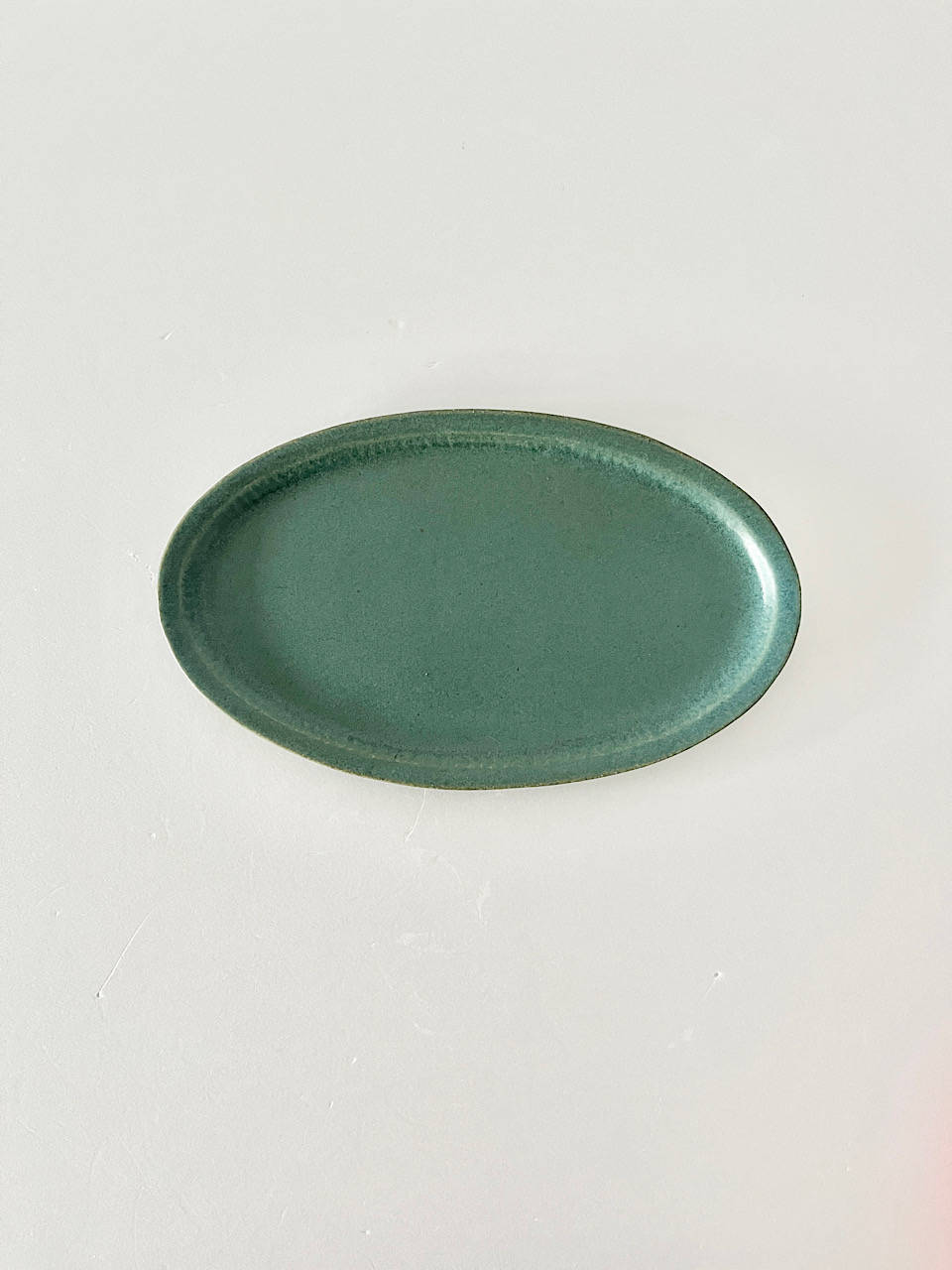 【美品】寺嶋綾子　オーバル　グリーン　