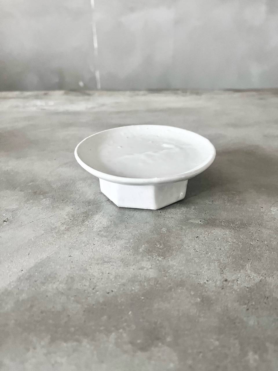 【美品】田鶴濵 守人　面取り台皿・小
