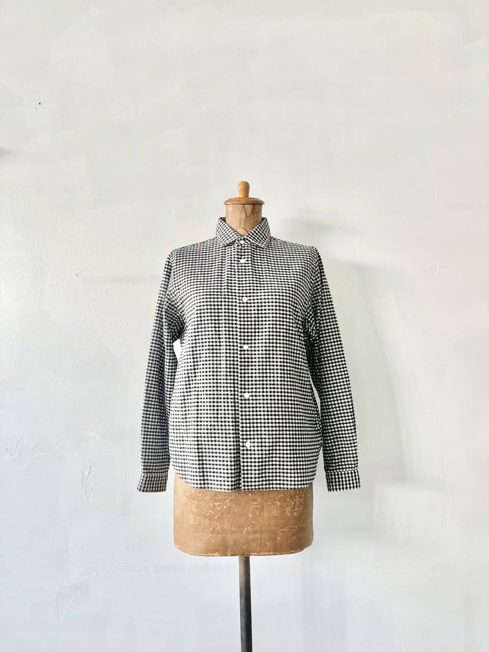 YAECA　コンフォートシャツ 　SMALL　ギンガムチェック