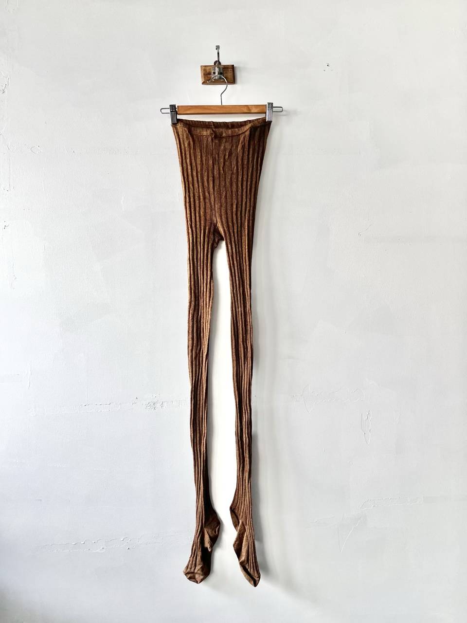【美品】R&D.M.Co- OLDMAN'S TAILOR　Loose Fit Tights　茶