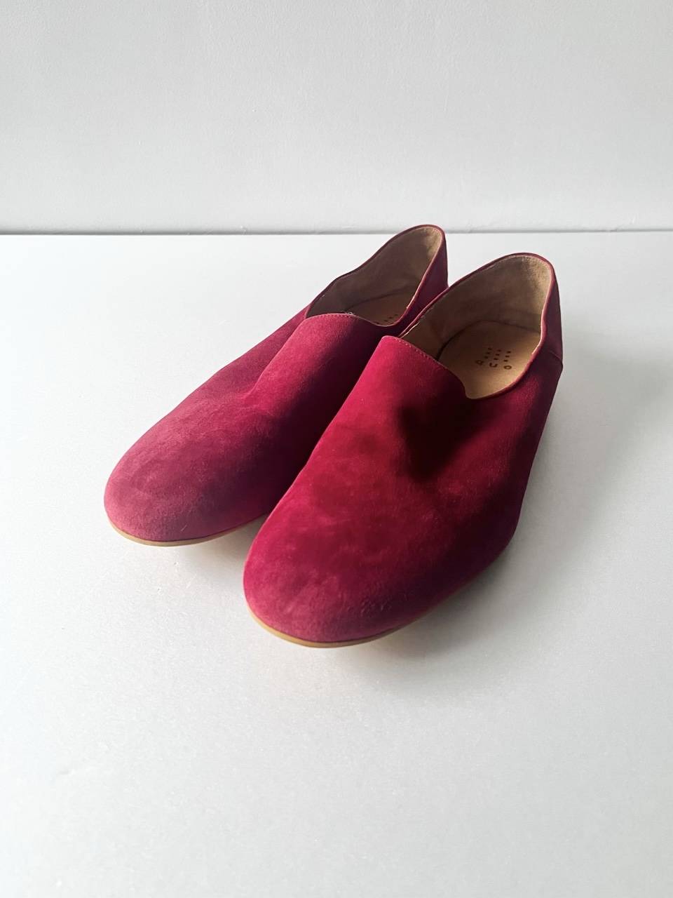  que shoes plain 赤　LL