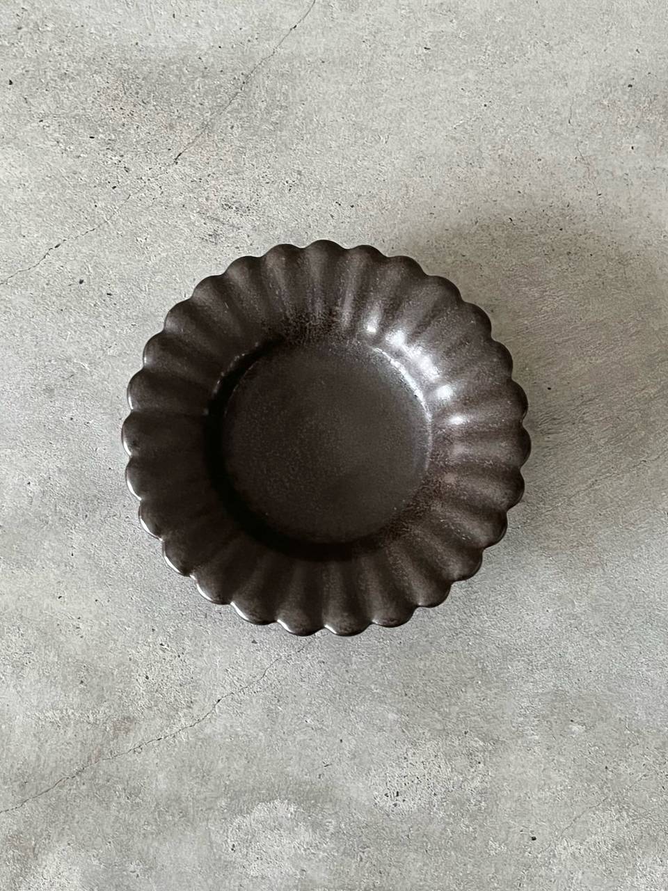【美品】Awabi ware　ひまわり豆皿　1