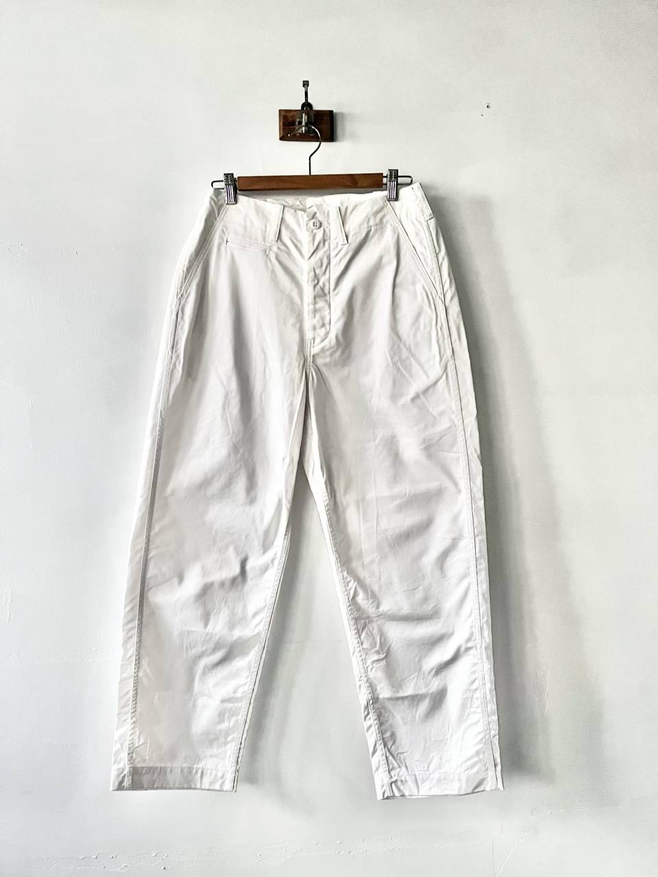 【未使用】NATURAL LANDRY　ベーシックチノパンツ ホワイト　サイズ２
