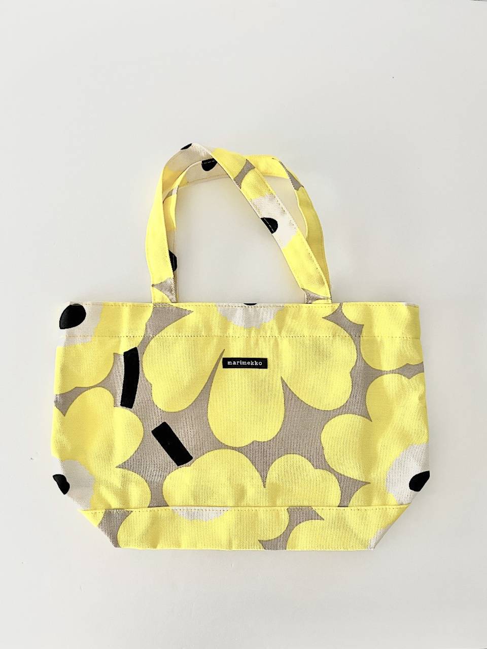 【美品】marimekko　Unikko　トートバッグ　イエロー
