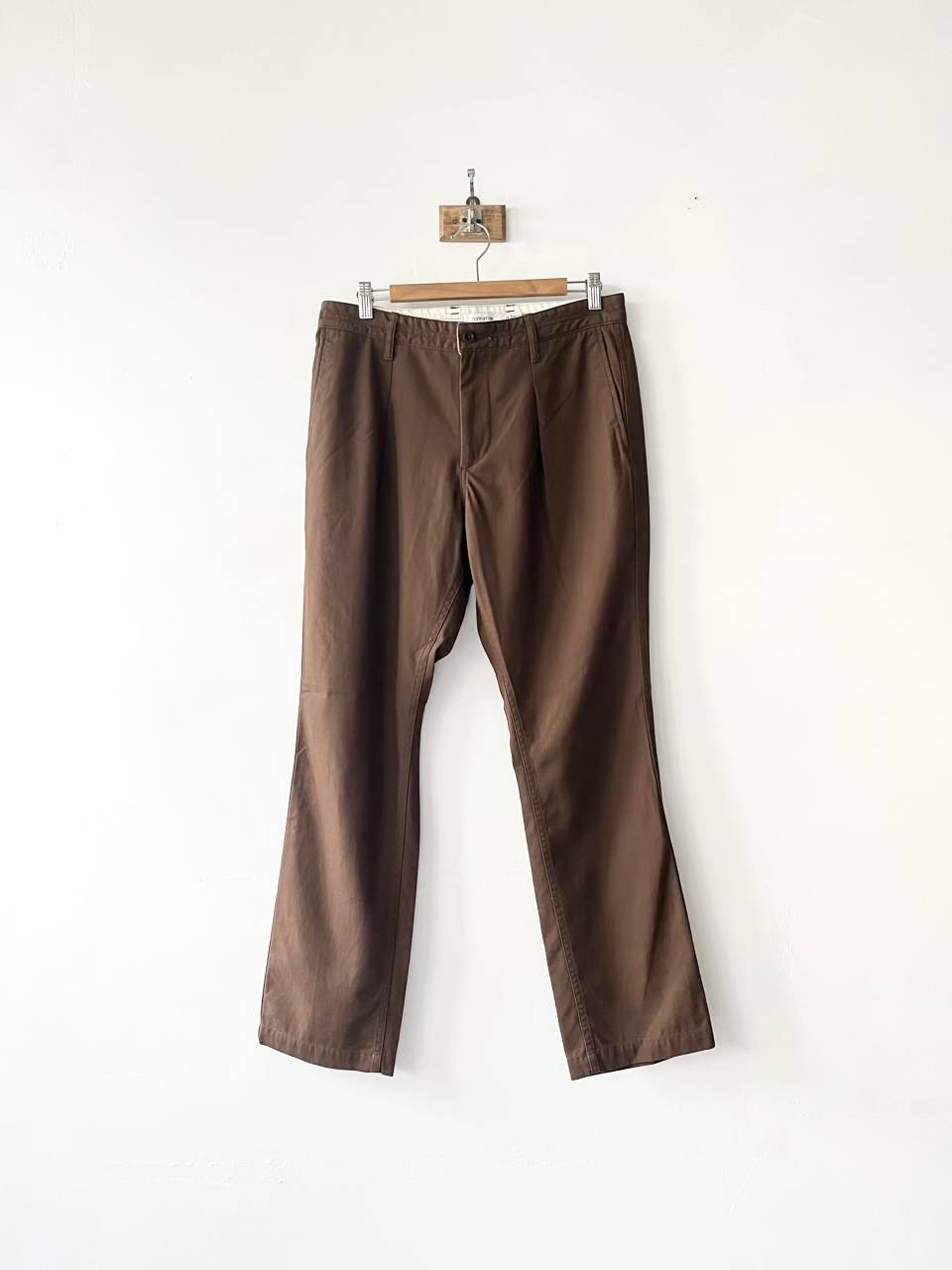 【Men's】nonnative　DWELLER CHINO TROUSERS 02 HIGH TWIST COTTON TWILL　ブラウン　コットンパンツ　サイズ２