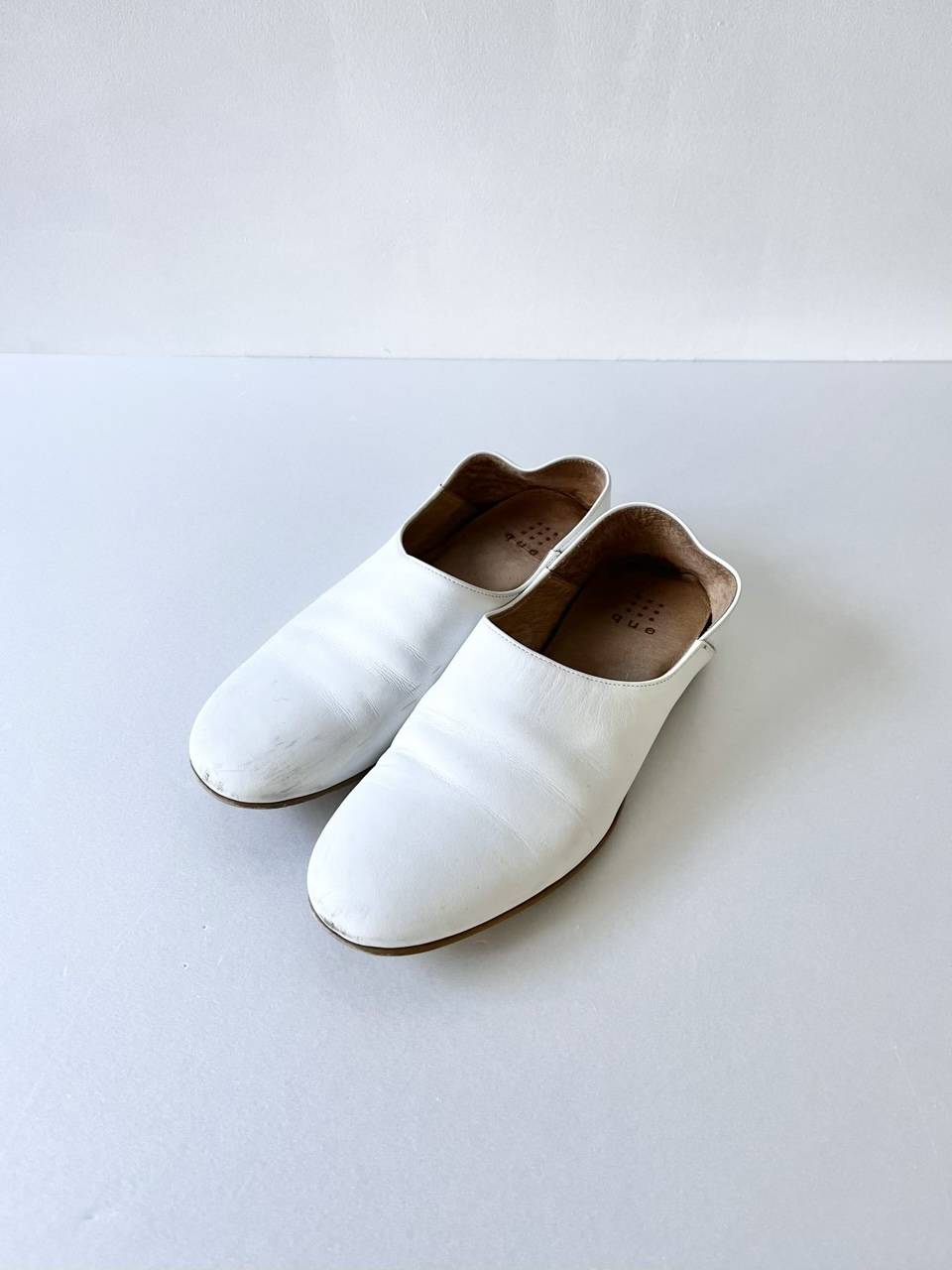  que shoes plain 　ホワイト　SS