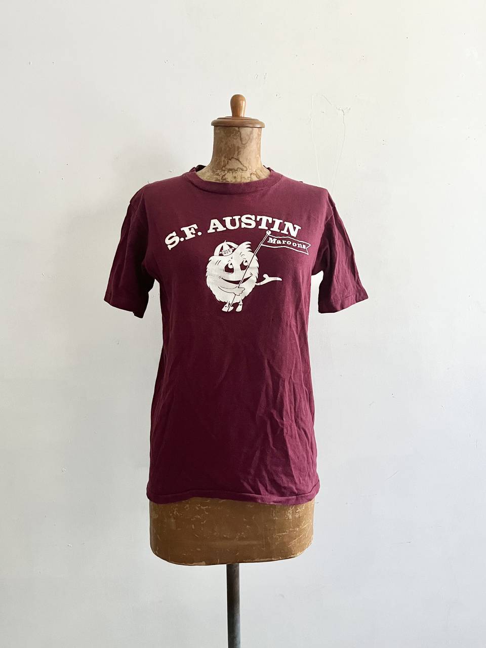 ヴィンテージ　Champion　イラストロゴTシャツ　S.F.AUSTIN　サイズM