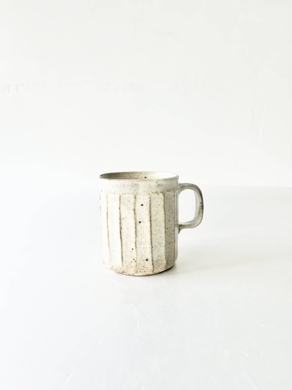 【美品】薬師寺和夫　マグカップ　粉引
