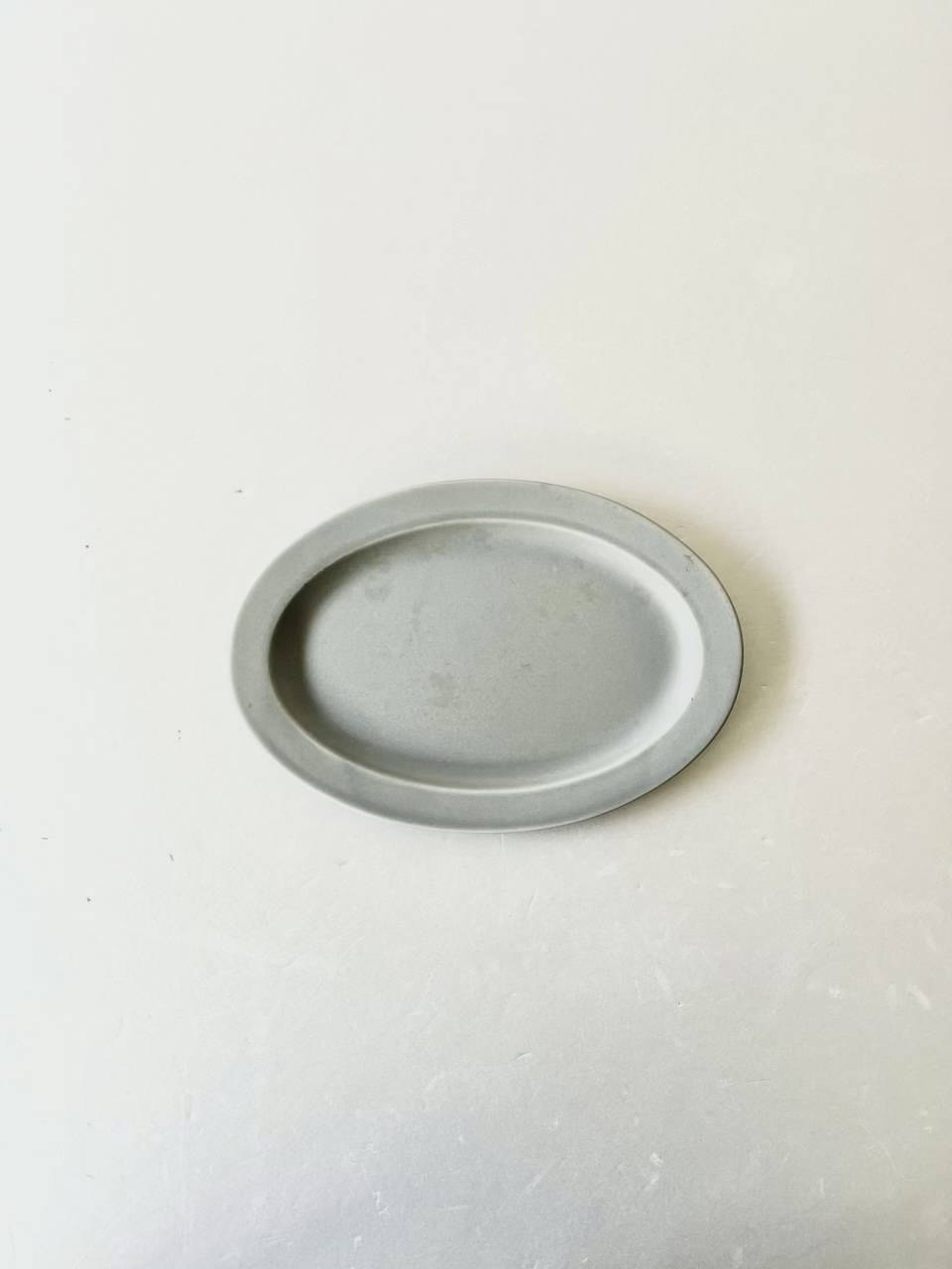 【美品】作山窯　SAKUZAN　オーバル　グレー