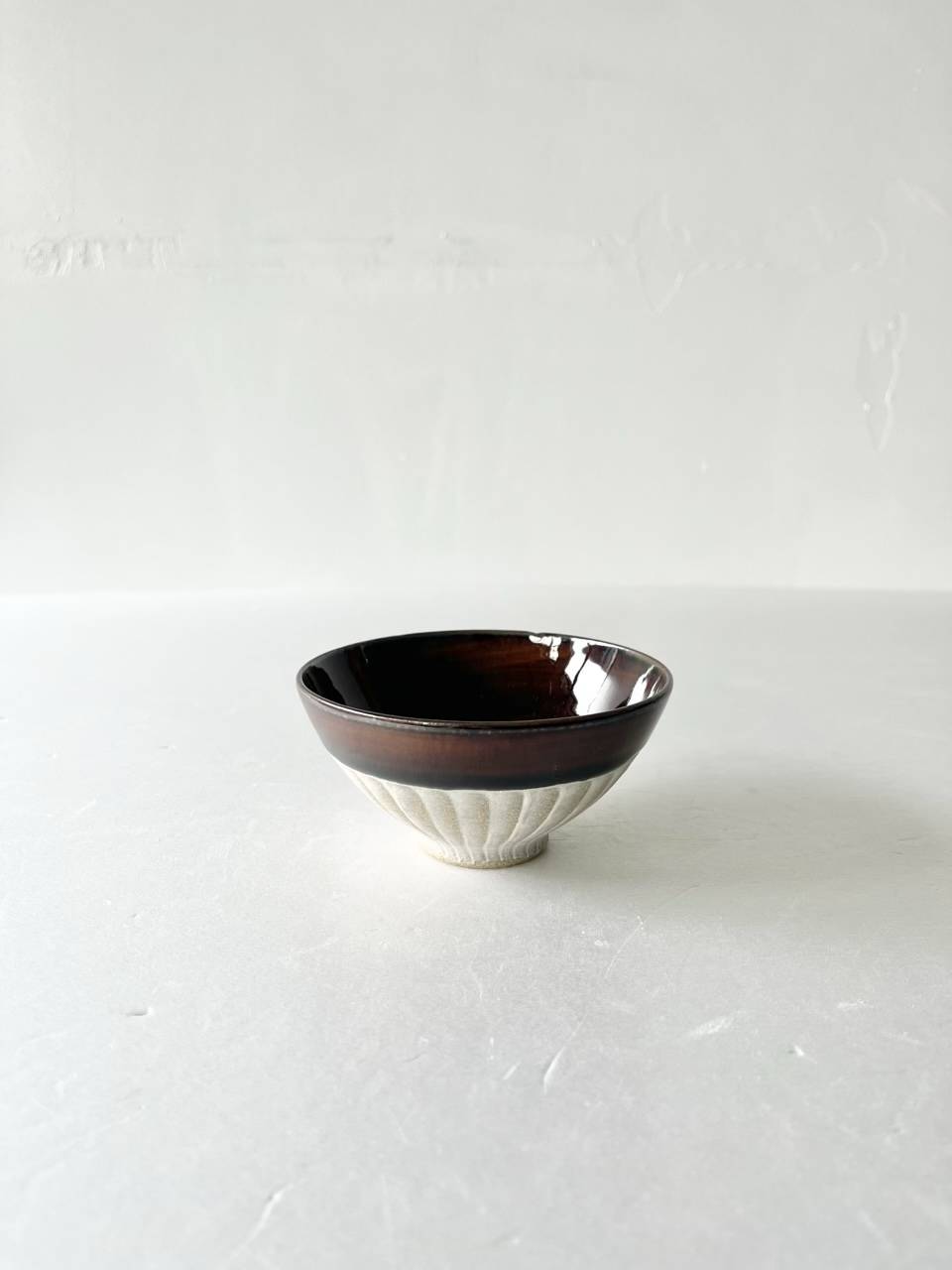 【美品】小石原焼　圭秀窯　刷毛目 茶碗鉢