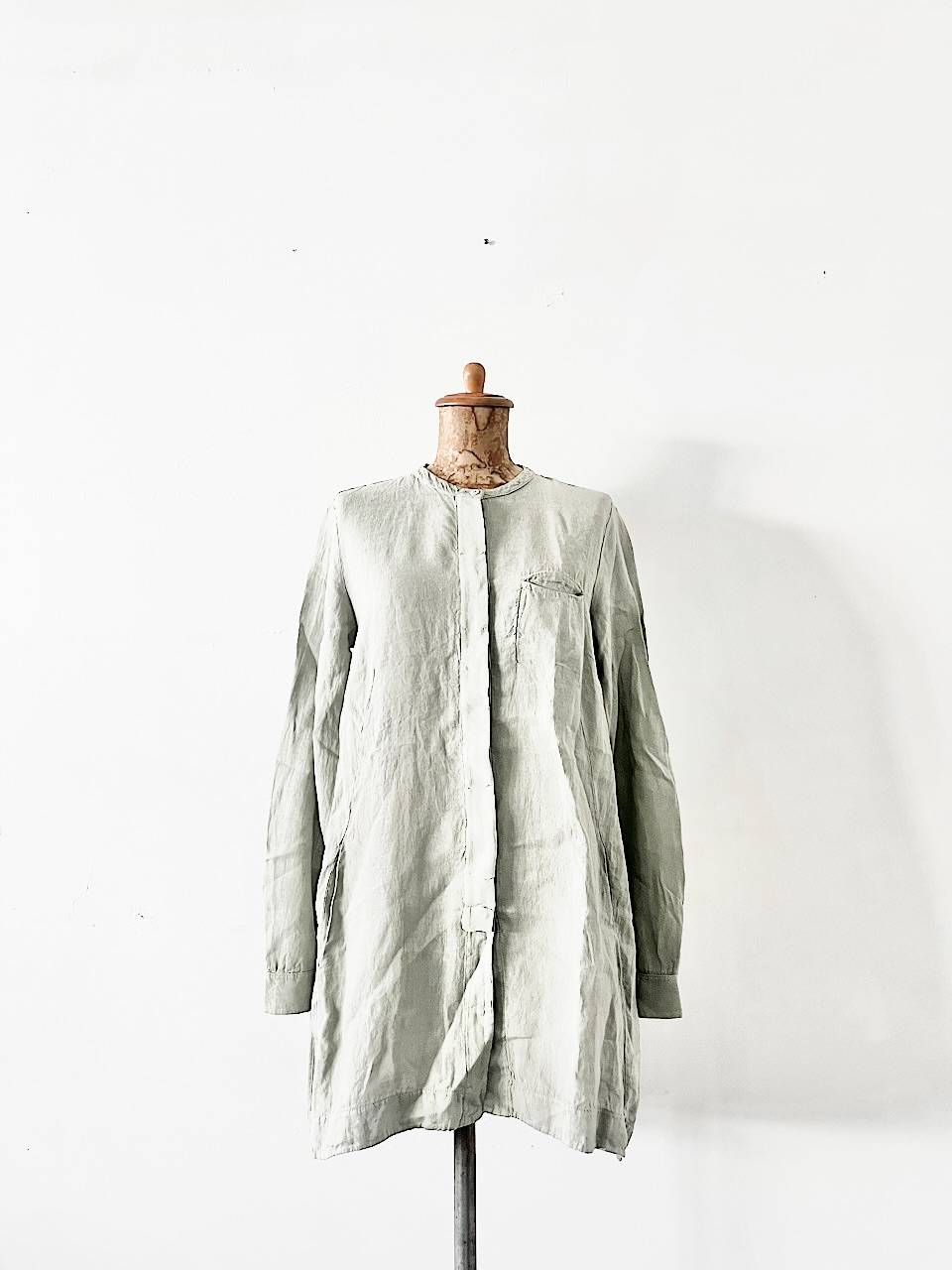 【美品】TRANSIT PAR-SUCH　リネンロングシャツ　イタリア製　サイズ2　