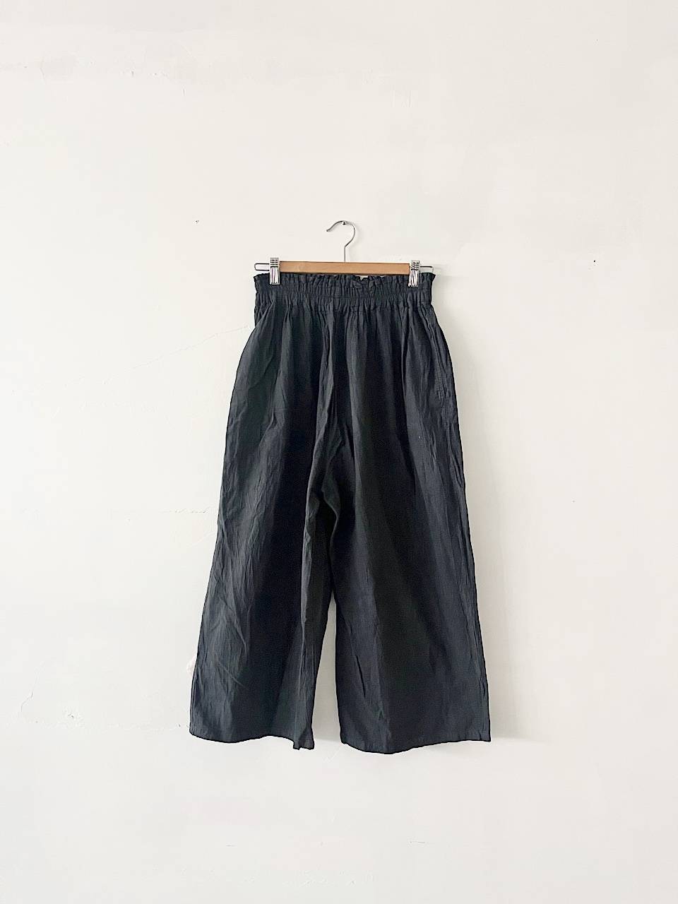 ヂェン先生の日常着　リラックスパンツ　薄手　黒