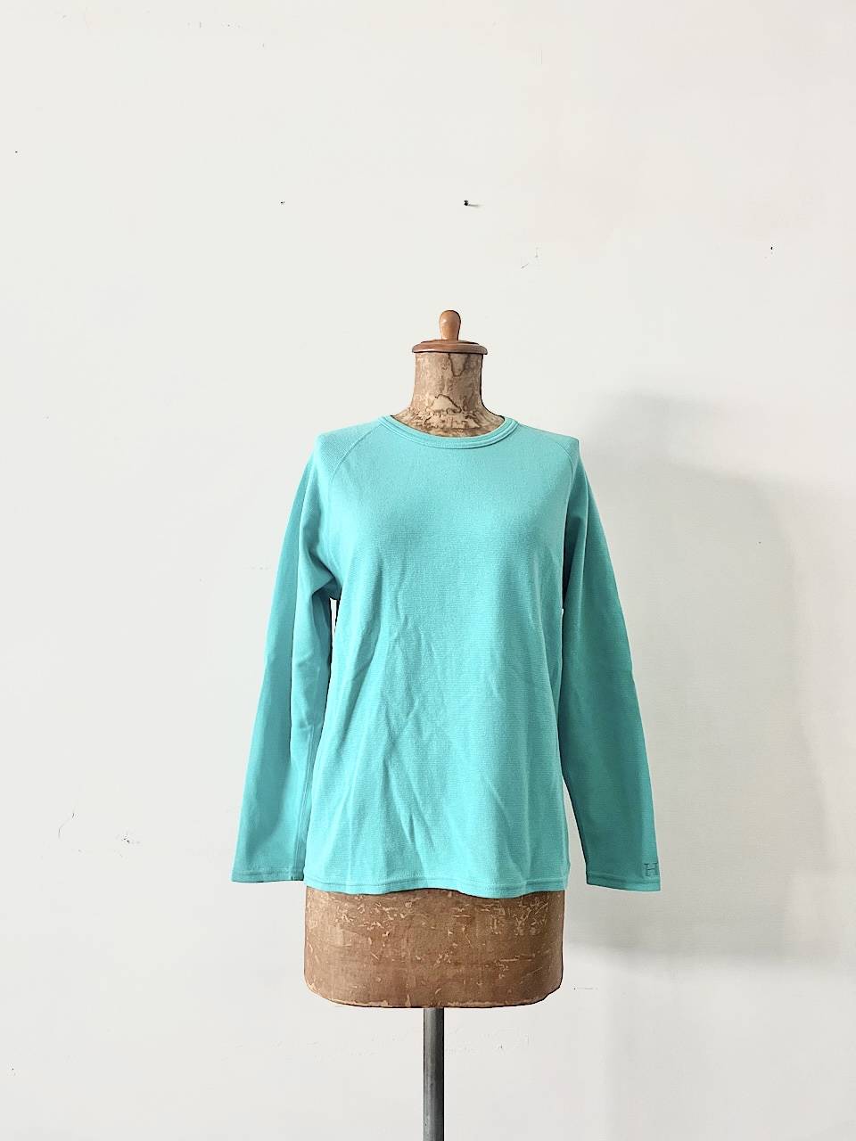【未使用】聖林公司　HOLLYWOOD RANCH MARKET ストレッチフライス リラックスフィット LS Tシャツ TRQ BLUE