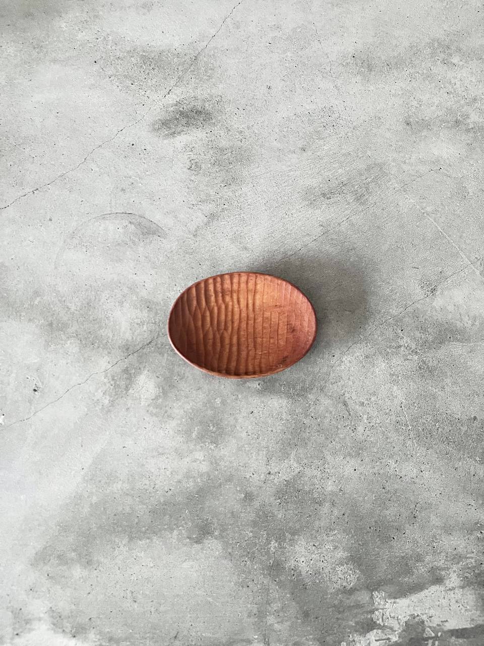 【美品】イクラ木工　楕円豆皿・小（サクラ）