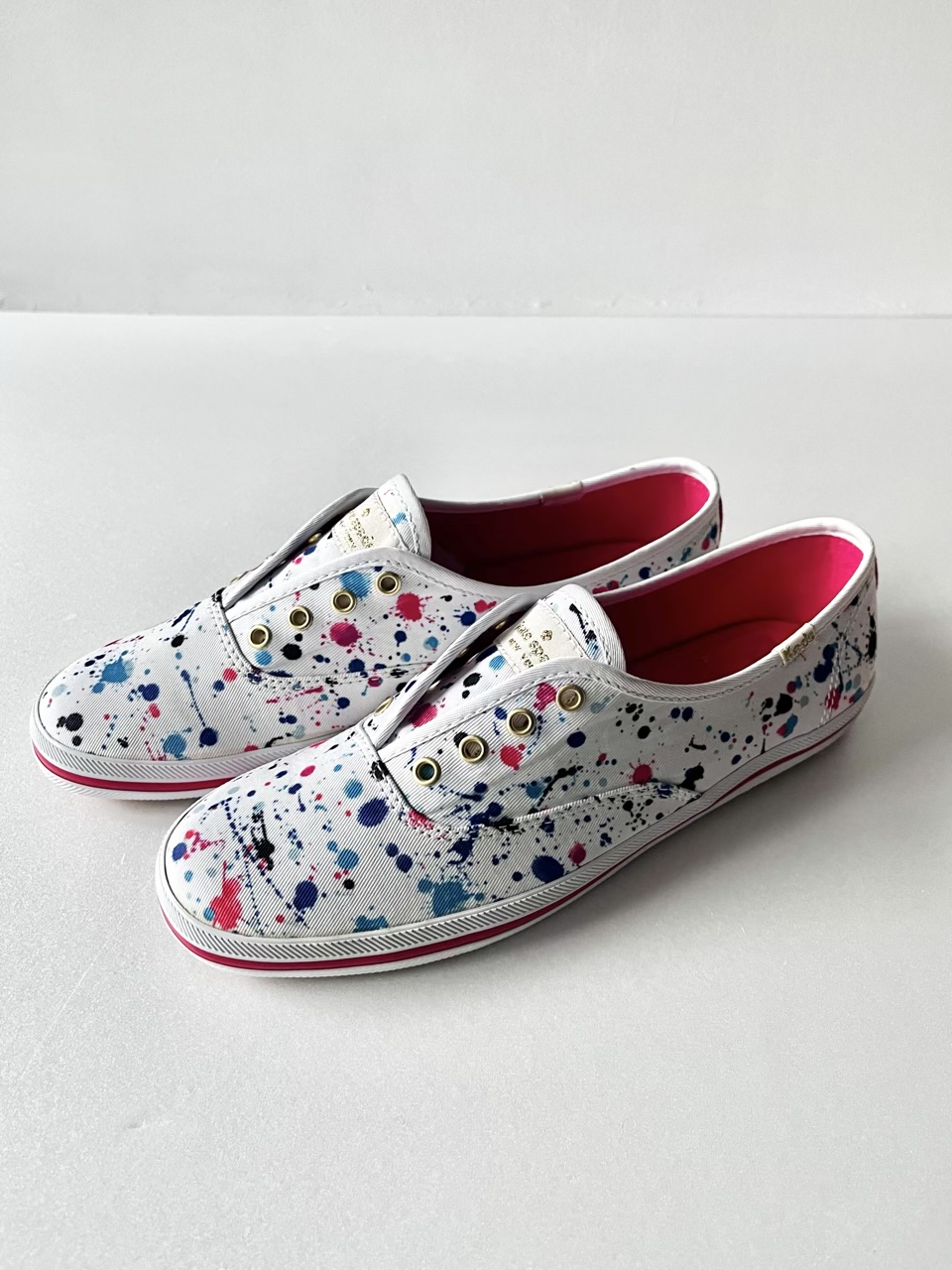 【未使用】Keds・kate spade　ペイント　スニーカー　CH KS PAINT WHT MULTI