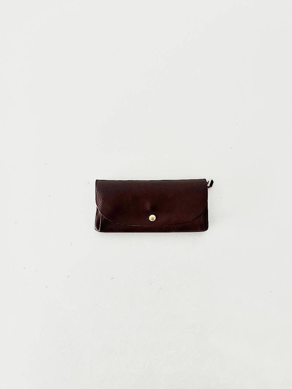 【美品】CINQ　焦げ茶　長財布　レザー