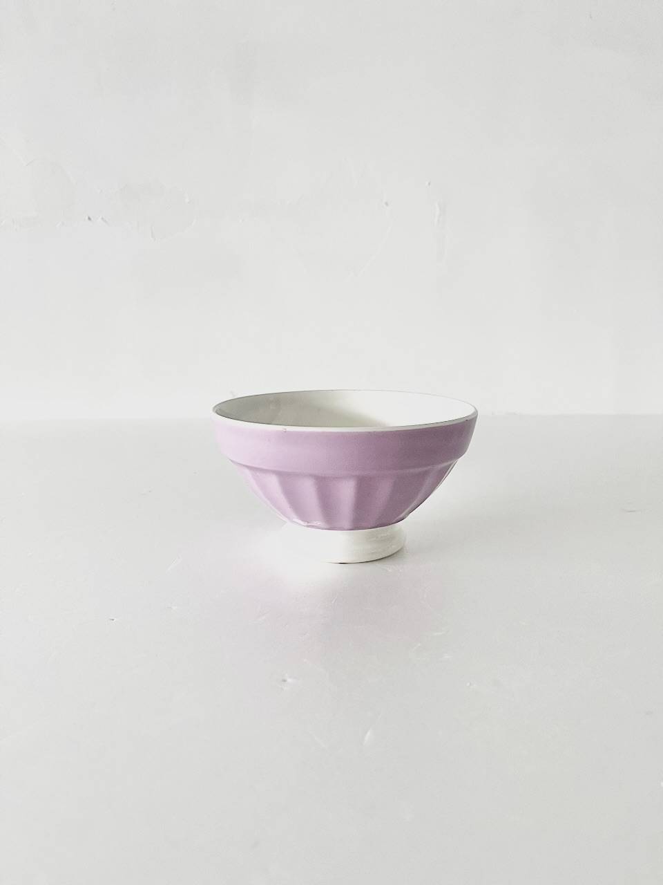 【仏アンティーク】Digoin　カフェオレボウル　パープル