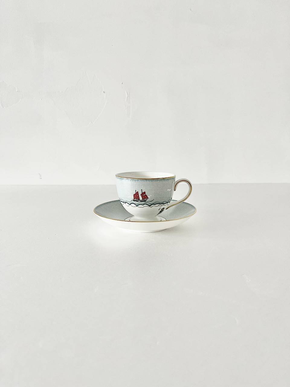 【美品】WEDGWOOD　セイラーズ フェアウェル カップ＆ソーサー　①