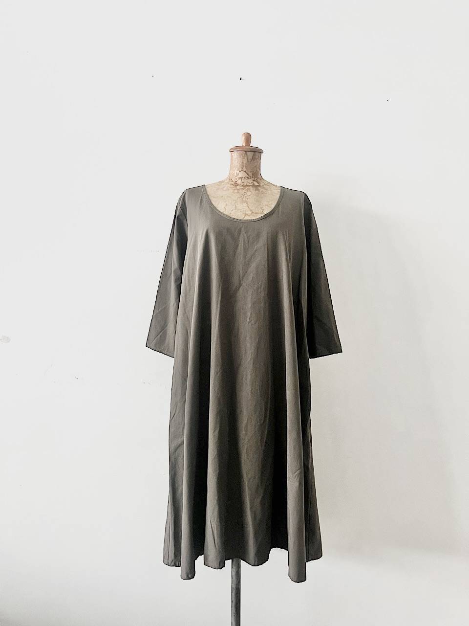 【美品】mizuiro ind　レーヨンコットンワンピース　サイズフリー